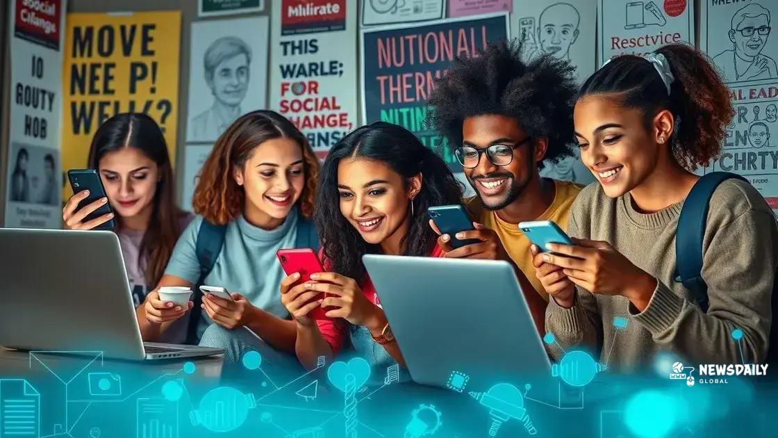 Impact of social media on activism