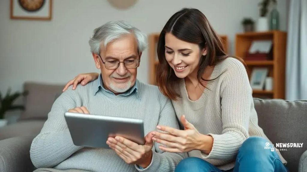 Elder tech training for benefits in everyday life