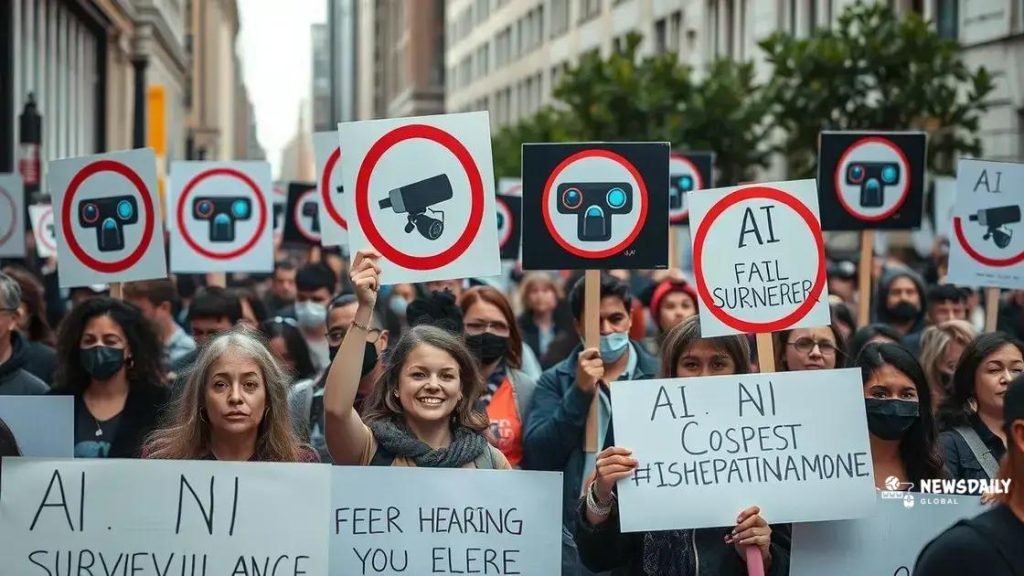 Protests over AI in surveillance spark global debate