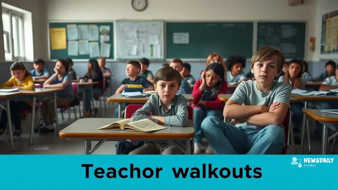 Impact of teacher walkouts on students