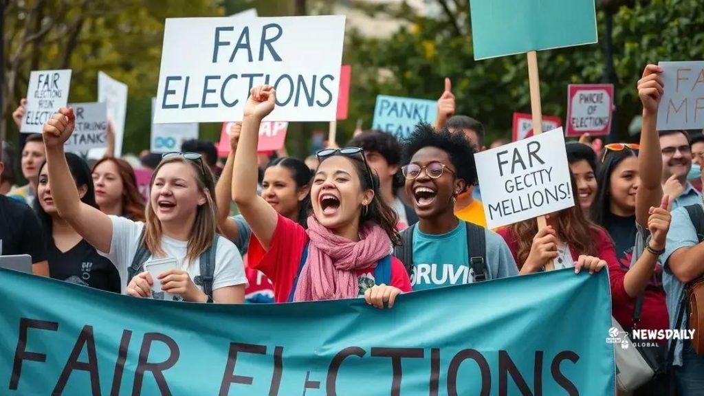 Youth rallies for fair elections: a call for change