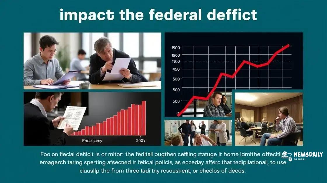 Impact of the federal deficit on economy and citizens