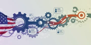 Illustration of interconnected gears representing complex education policy revisions