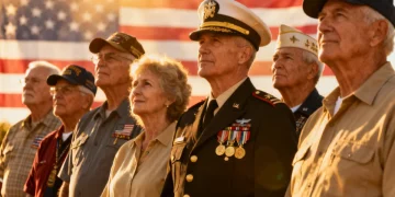 Veterans standing together, symbolizing support and access to disability benefits in 2026.